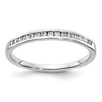 14k White Gold 1/6 ct Lab Grown Diamond VS/SI+ G+ Complete Band