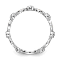 14k White Gold 1/5 ct Lab Grown Diamond VS/SI+ G+ Complete Fashion Band