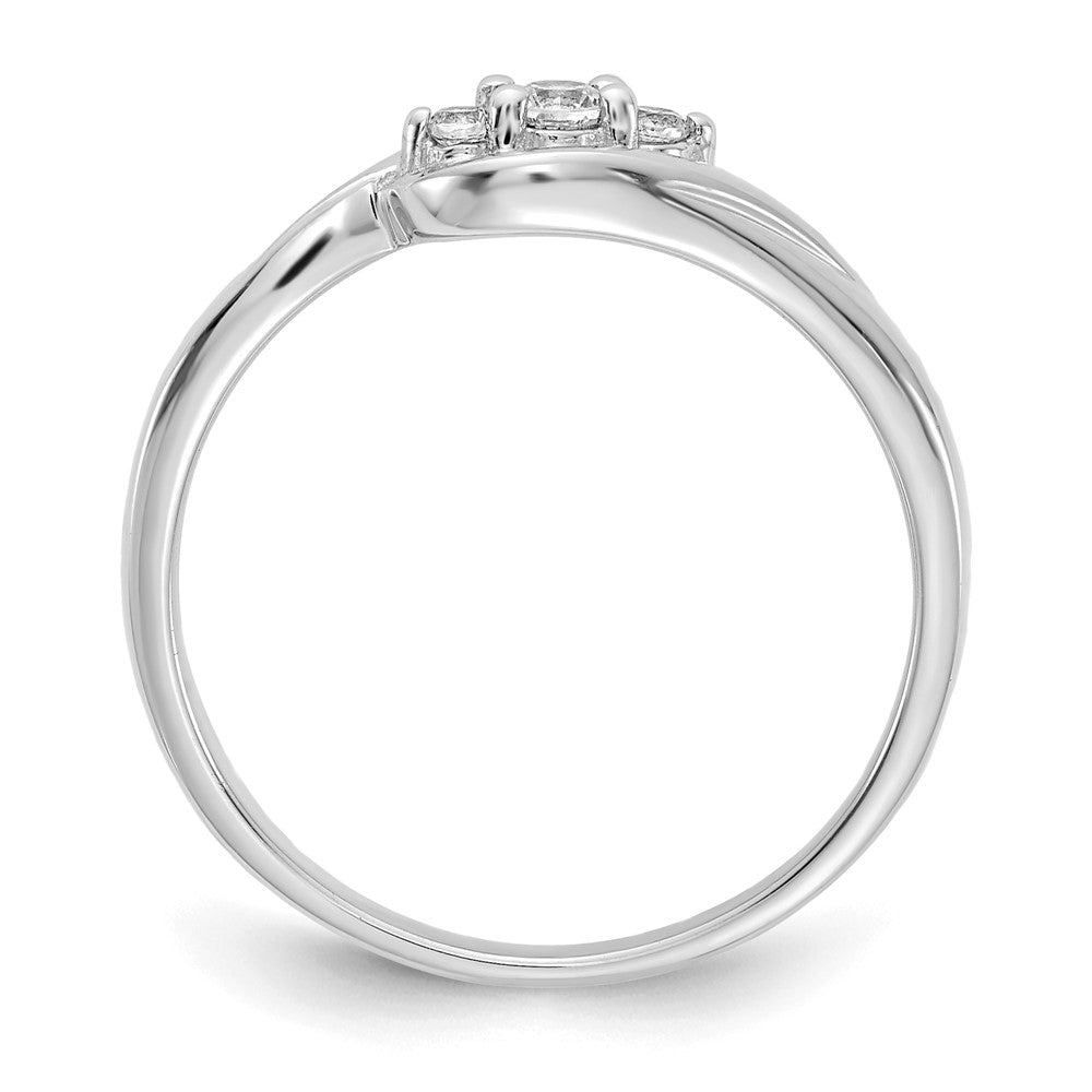 14kw 1/10 ct Lab Grown Diamond VS/SI+ G+ Comp Ring