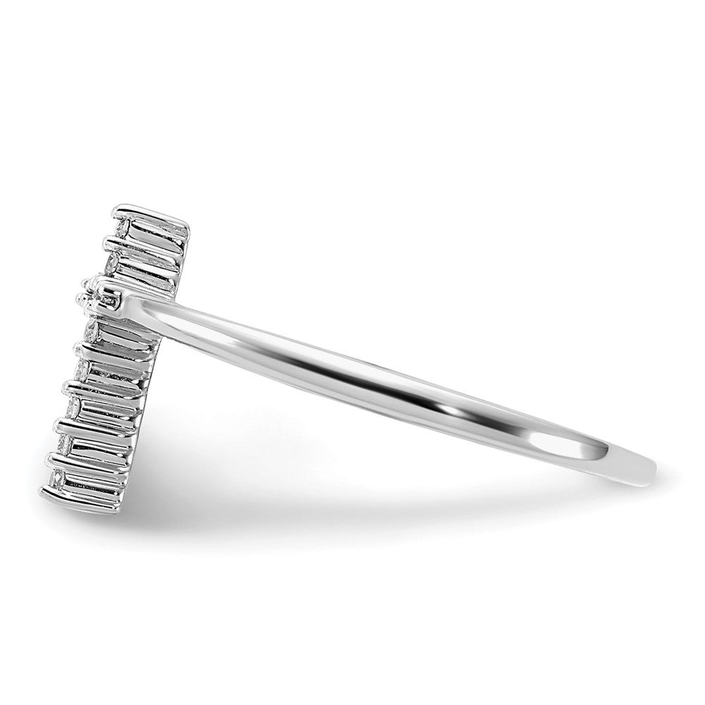 14kw 1/15 ct Lab Grown Diamond VS/SI+ G+ Comp Cross Ring