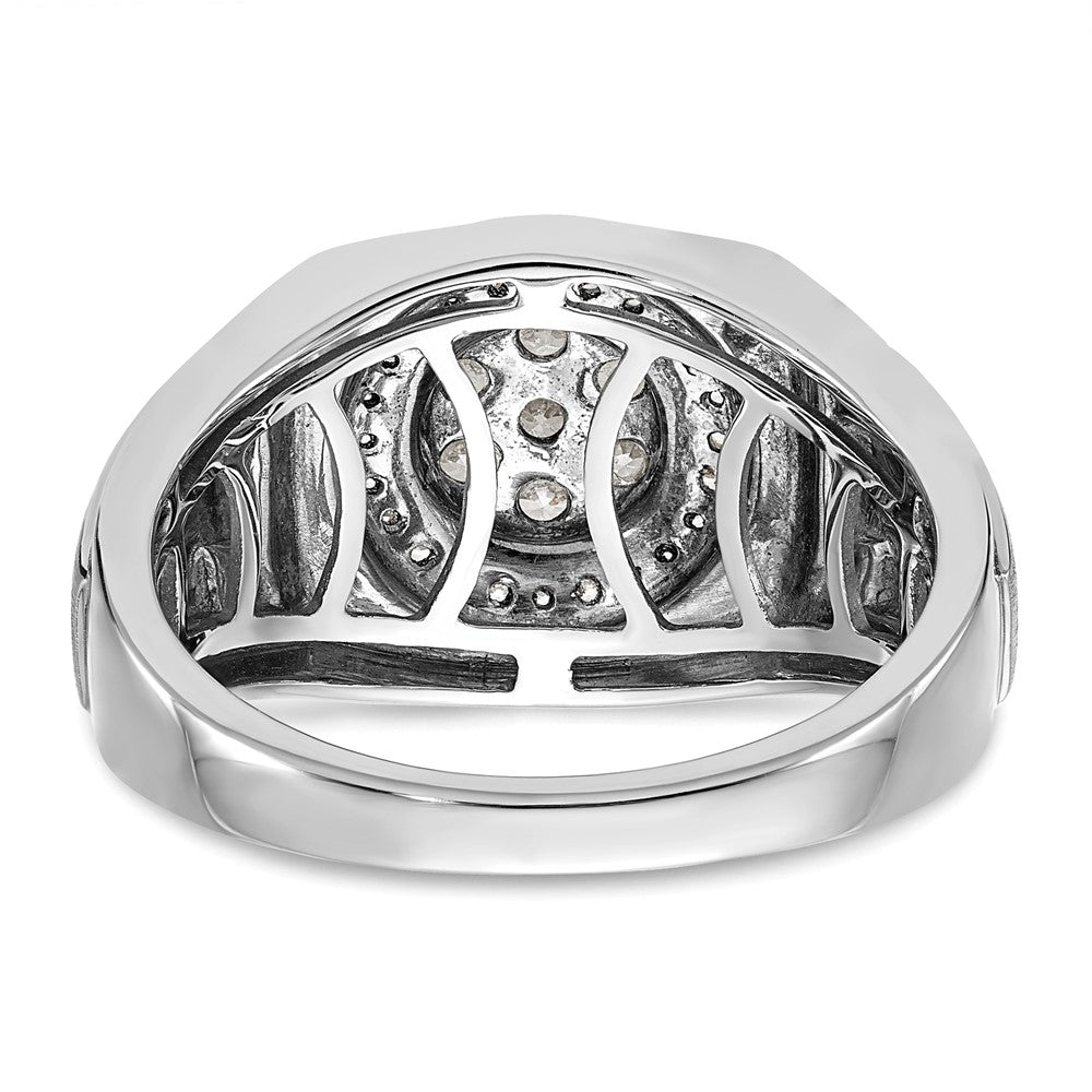 14k White Gold 1/2 ct Lab Grown Diamond VS/SI+ G+ Complete Men's Ring