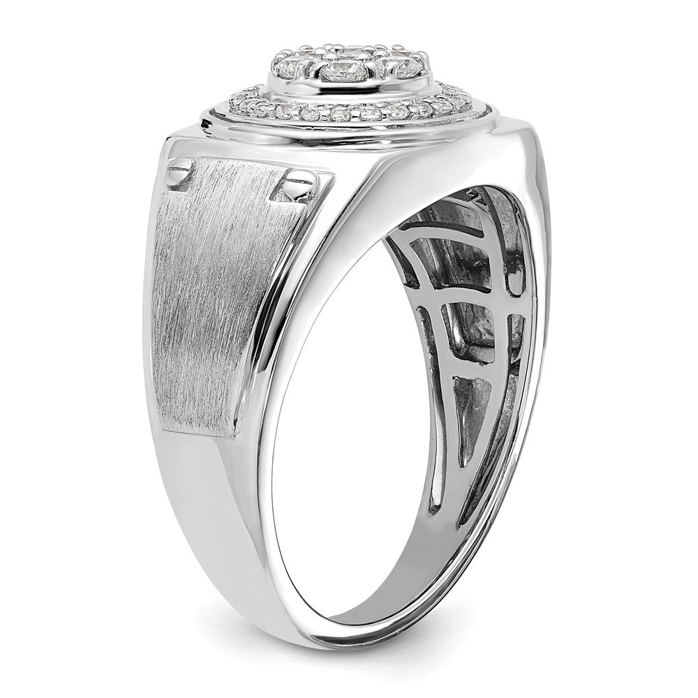 14k White Gold 1/2 ct Lab Grown Diamond VS/SI+ G+ Complete Men's Ring