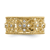 14k 1/4 ct Lab Grown Diamond VS/SI+ G+ Complete Fashion Band