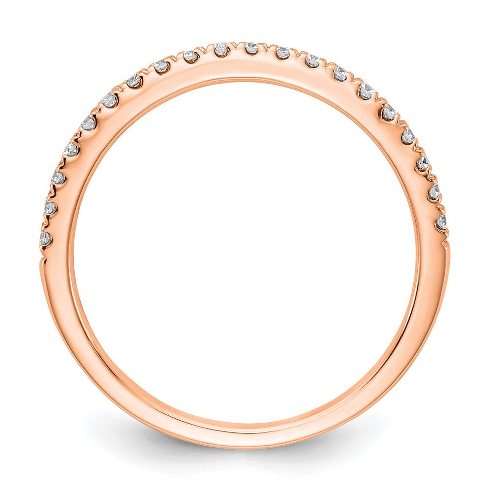 14k Rose Gold 1/5 ct Lab Grown Diamond VS+ F+ Complete Wedding Band