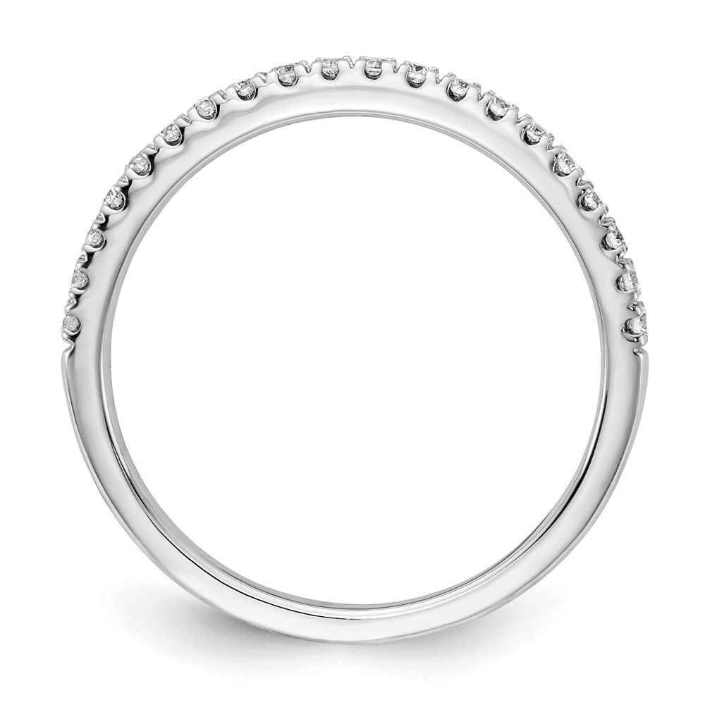 14k White Gold 1/4 ct Lab Grown Diamond VS+ F+ Complete Wedding Band