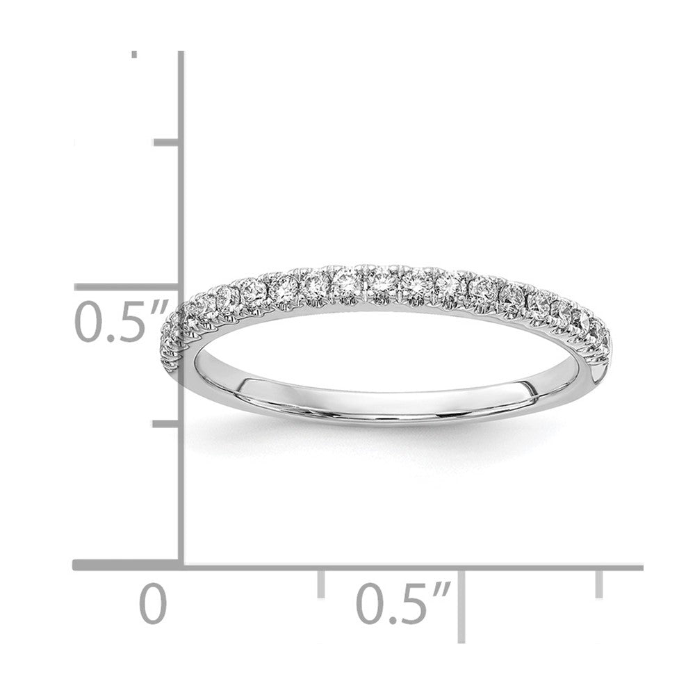 14k White Gold 1/4 ct Lab Grown Diamond VS+ F+ Complete Wedding Band