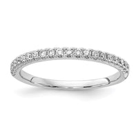 14k White Gold 1/4 ct Lab Grown Diamond VS+ F+ Complete Wedding Band