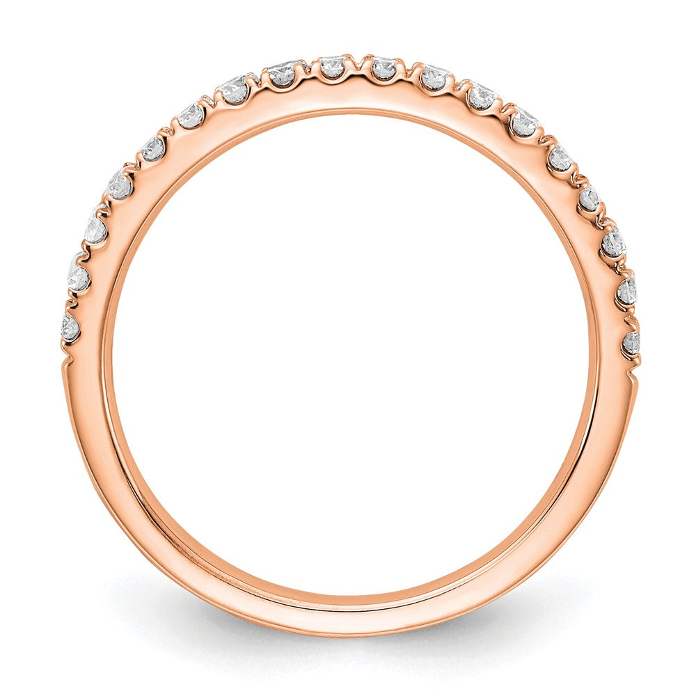 14k Rose Gold 1/3 ct Lab Grown Diamond VS+ F+ Complete Wedding Band