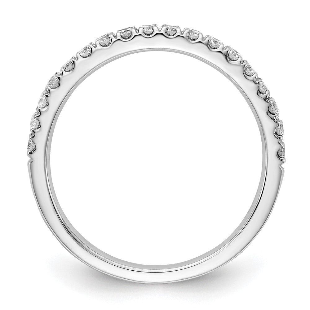 14k White Gold 1/3 ct Lab Grown Diamond VS+ F+ Complete Wedding Band