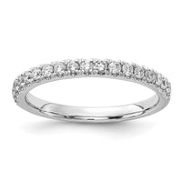 14k White Gold 1/3 ct Lab Grown Diamond VS+ F+ Complete Wedding Band
