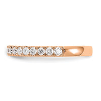 14k Rose Gold 1/2 ct Lab Grown Diamond VS+ F+ Complete Wedding Band