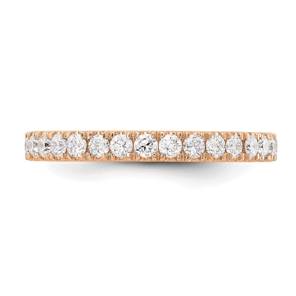 14k Rose Gold 1/2 ct Lab Grown Diamond VS+ F+ Complete Wedding Band