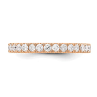 14k Rose Gold 1/2 ct Lab Grown Diamond VS+ F+ Complete Wedding Band