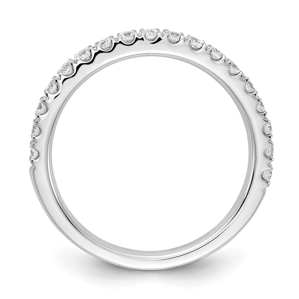 14k White Gold 1/2 ct Lab Grown Diamond VS+ F+ Complete Wedding Band