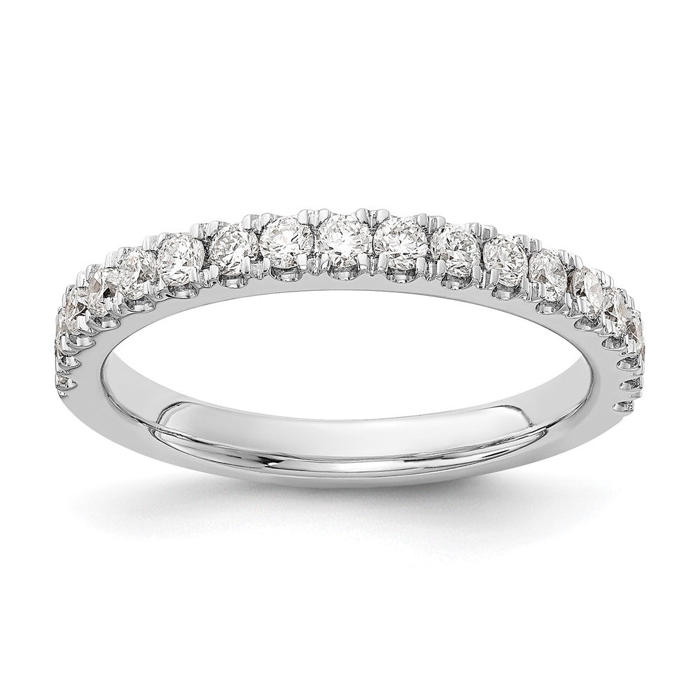 14k White Gold 1/2 ct Lab Grown Diamond VS+ F+ Complete Wedding Band