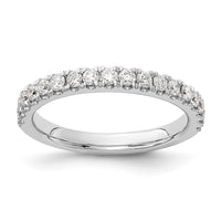 14k White Gold 1/2 ct Lab Grown Diamond VS+ F+ Complete Wedding Band