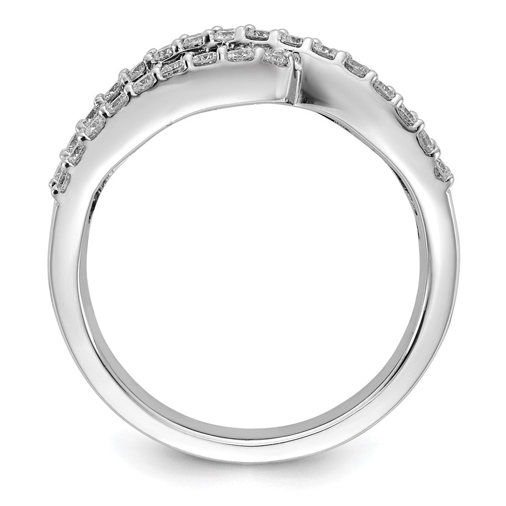 14kw 5/8 ct Lab Grown Dia VS/SI+ G+ & Cr Ruby Comp Ring