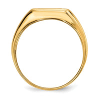 14k .02 ct Lab Grown Diamond VS/SI+ G+ & Onyx Cross Men's Ring