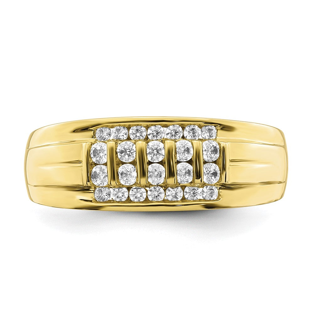 10k 1/2 ct Lab Grown Diamond VS/SI+ G+ Complete Men's Ring