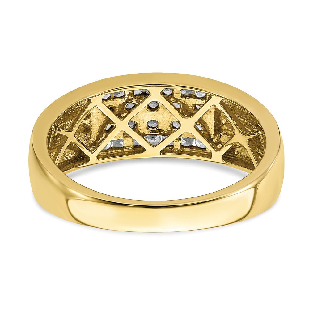 10k 1/2 ct Lab Grown Diamond VS/SI+ G+ Complete Men's Ring