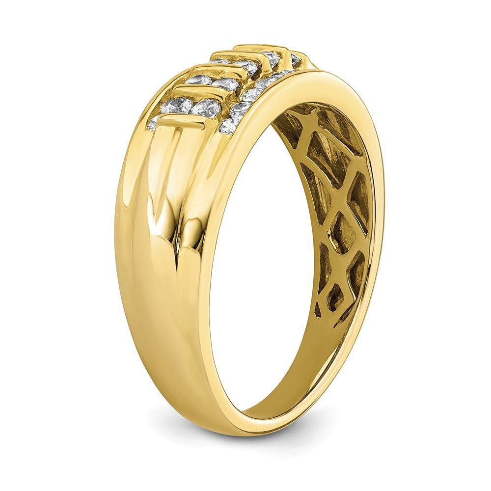 10k 1/2 ct Lab Grown Diamond VS/SI+ G+ Complete Men's Ring