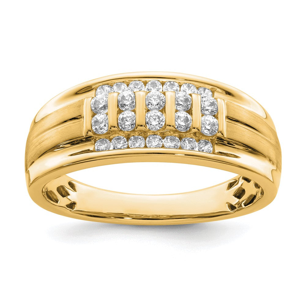 10k 1/2 ct Lab Grown Diamond VS/SI+ G+ Complete Men's Ring