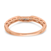 14kr 1/4ct Lab Grown Diamond VS/SI+ G+ Comp Contoured Wedding Band