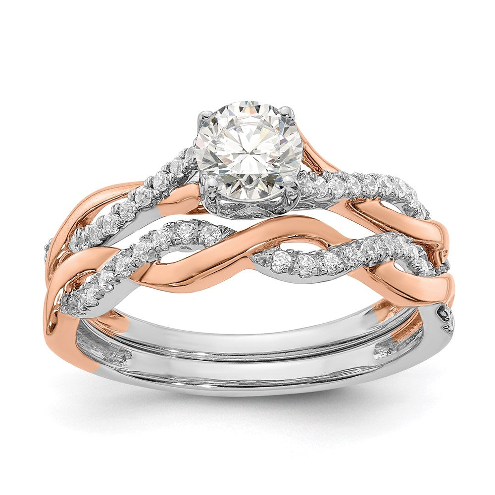 14ktt 5/8ct Lab Grown Dia VS/SI+ G+ Comp Engagement Ring