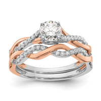 14ktt 5/8ct Lab Grown Dia VS/SI+ G+ Comp Engagement Ring