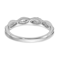 10kw 1/8ct Lab Grown Diamond VS/SI+ G+ Comp Twist Wedding Band