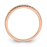 14k Rose Gold 1/6 ct Lab Grown Diamond VS/SI+ G+ Wedding Band