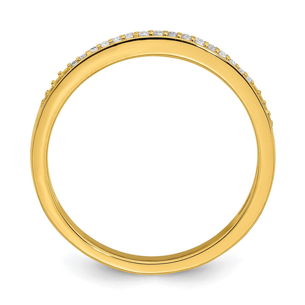 10k 1/15ct Lab Grown Diamond VS/SI+ G+ Complete Wedding Band