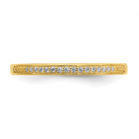 10k 1/15ct Lab Grown Diamond VS/SI+ G+ Complete Wedding Band