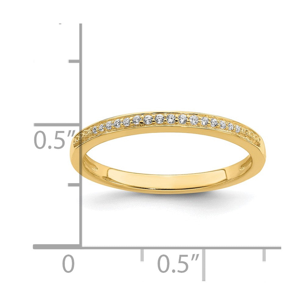 10k 1/15ct Lab Grown Diamond VS/SI+ G+ Complete Wedding Band