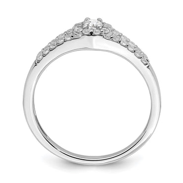 10kw 1/3ct Lab Grown Diamond VS/SI+ G+ Comp Round Halo Eng Ring