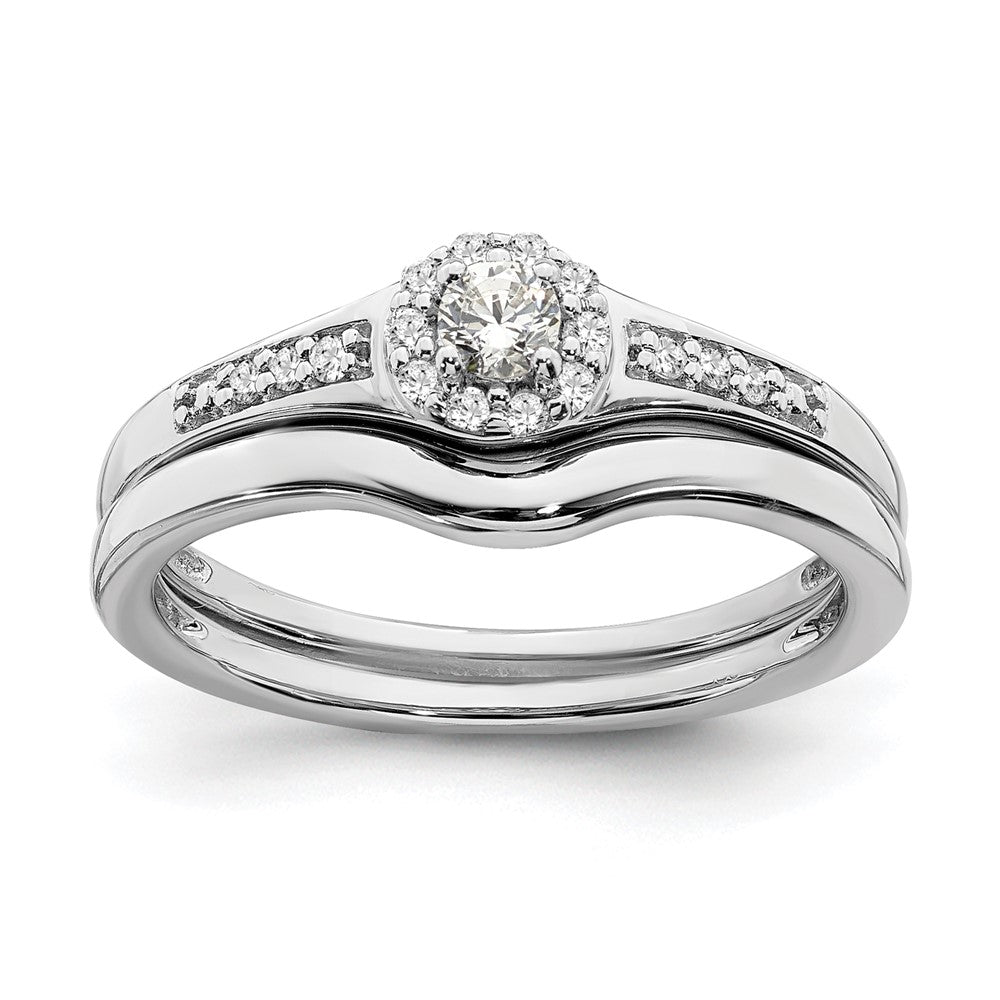 10kw 1/5ct Lab Grown Diamond VS/SI+ G+ Complete Cluster Eng Ring