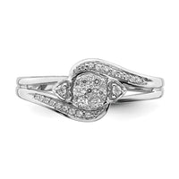 10kw 1/5ct Lab Grown Diamond VS/SI+ G+ Complete Cluster Eng Ring