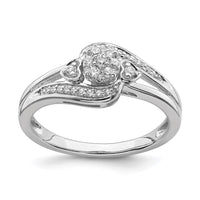 10kw 1/5ct Lab Grown Diamond VS/SI+ G+ Complete Cluster Eng Ring