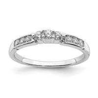 14k White Gold 1/4 ct Lab Grown Diamond VS/SI+ G+ Comp Wedding Band