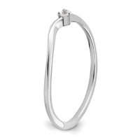 14k White Gold 1/8ct Lab Grown Diamond VS/SI+ G+ Comp Petite Eng Ring