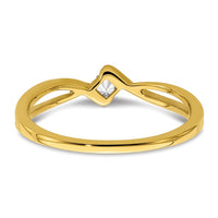 14k 1/6ct Lab Grown Diamond VS/SI+ G+ Comp Petite Eng Ring
