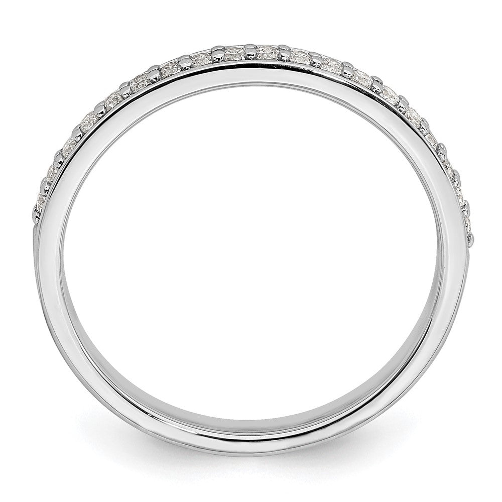 10k White Gold 1/5ct Lab Grown Diamond VS/SI+ G+ Comp Wedding Band