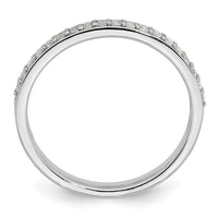 14k White Gold 1/5ct Lab Grown Diamond VS/SI+ G+ Comp Wedding Band