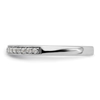 14k White Gold 1/5ct Lab Grown Diamond VS/SI+ G+ Comp Wedding Band