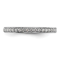 10k White Gold 1/5ct Lab Grown Diamond VS/SI+ G+ Comp Wedding Band
