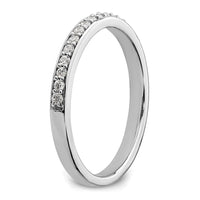 10k White Gold 1/5ct Lab Grown Diamond VS/SI+ G+ Comp Wedding Band