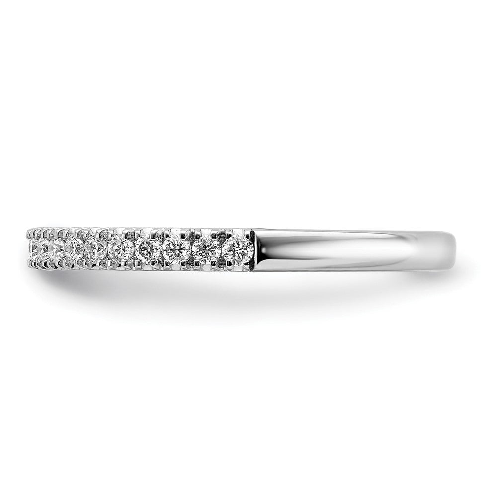 14k White Gold 1/4ct Lab Grown Diamond VS/SI+ G+ Comp Wedding Band