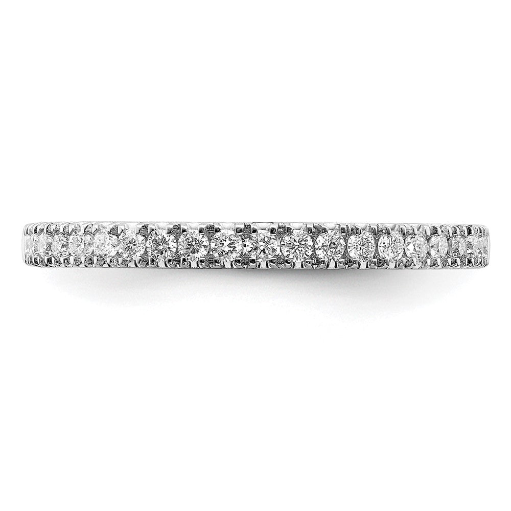 14k White Gold 1/4ct Lab Grown Diamond VS/SI+ G+ Comp Wedding Band