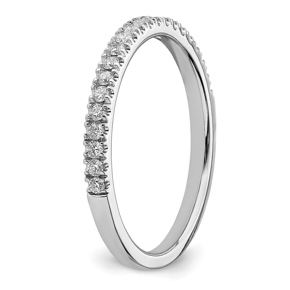 14k White Gold 1/4ct Lab Grown Diamond VS/SI+ G+ Comp Wedding Band