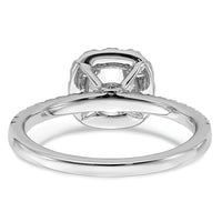 14kw 1ct Lab Grown Diamond VS/SI+ G+ Complete Round Halo Eng Ring